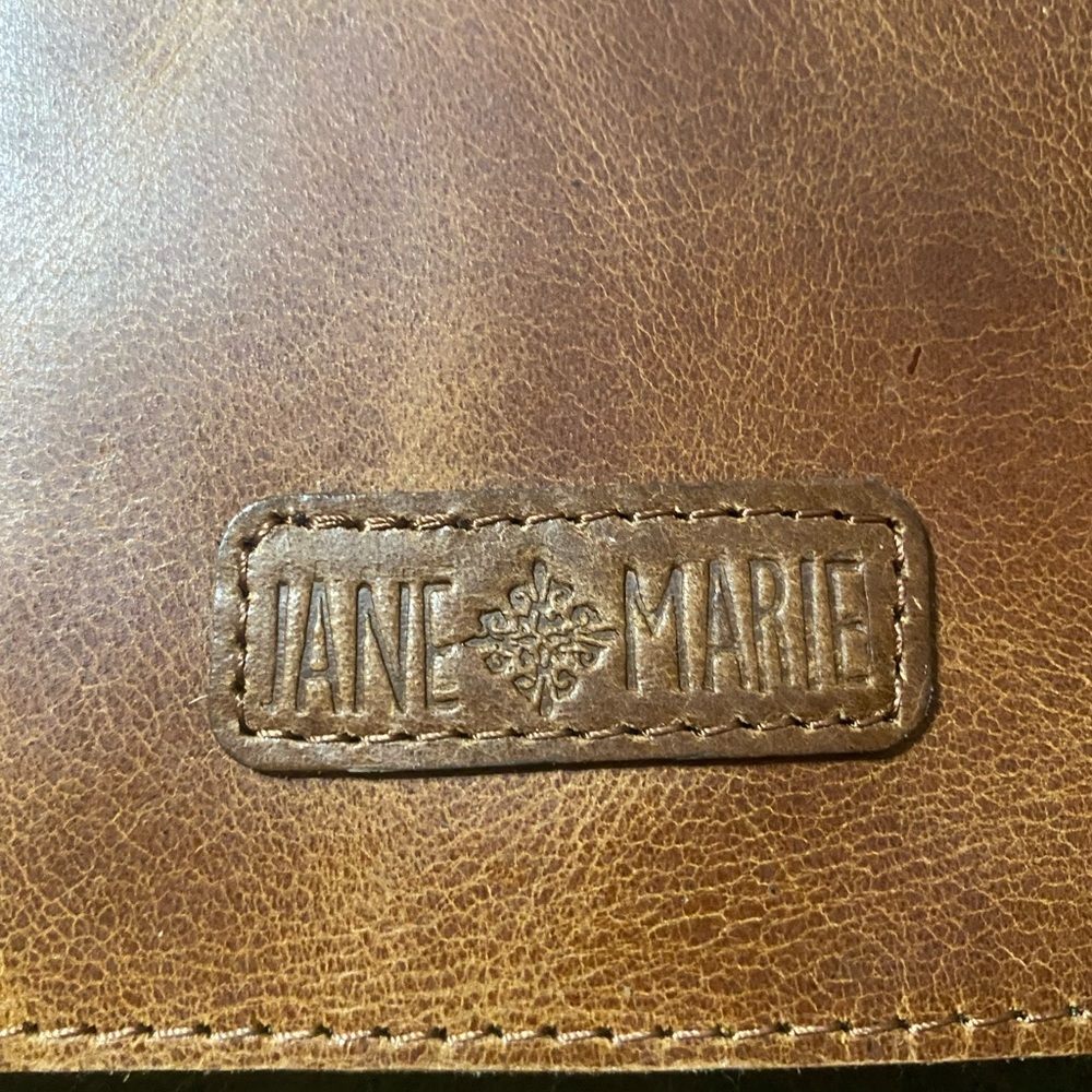 Two-Tone Brown Leather & Olive Suede Crossbody Bag - Picture 13 of 13